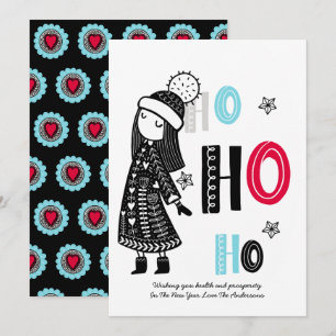 Invitation Fun personnalisé Scandinave moderne Noël