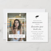 Invitation Fun Photo Collage Graduation Party (Devant)