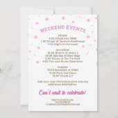 Invitation Fun Pink Let's Go Girls Bachelorette Party (Dos)