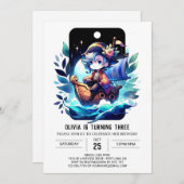 Invitation Fun Pirate moderne Anniversaire (Devant / Derrière)