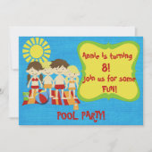 Invitation Fun Pool Party (Devant)