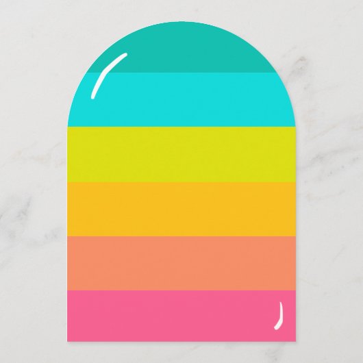 Invitation Fun & Popsicle d'été tendance N'importe quel âge A (Dos)