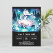 Invitation Fun Printable Princesse Anniversaire (Debout devant)