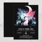 Invitation Fun Printemps Chat (Devant / Derrière)