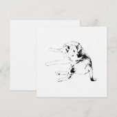 Invitation Fun Puppy (Devant / Derrière)