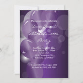 Invitation Fun Purple Bachelorte (Dos)