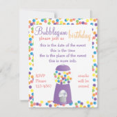 Invitation Fun Purple Gumball Machine (Devant)