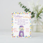 Invitation Fun Purple Gumball Machine (Debout devant)