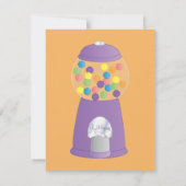 Invitation Fun Purple Gumball Machine (Dos)