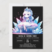 Invitation Fun Queen Princess Anniversaire (Devant)