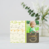 Invitation Fun Retro Art Scribbles Lines Anniversaire de enfa (Debout devant)