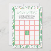 Invitation Fun Retro Cactus Succulent Baby shower Floral (Devant)