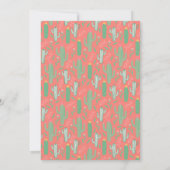 Invitation Fun Retro Cactus Succulent Baby shower Floral (Dos)