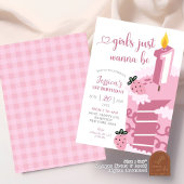 Invitation Fun Rose Girl veut juste être un anniversaire