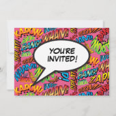 Invitation Fun Rose moderne Anniversaire Fête Photo Comique N (Dos)