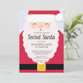 Invitation FUN Secret Père Noël échange de cadeaux (Debout devant)