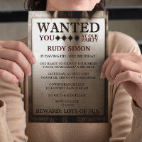 Fun Sheriff, les policiers Recherchés de l'anniver