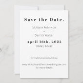 Invitation Fun Simple Modern Free Drinks Enregistrer la date (Dos)