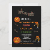 Invitation Fun Spooktacular Halloween Trick ou traitement Ann (Devant)