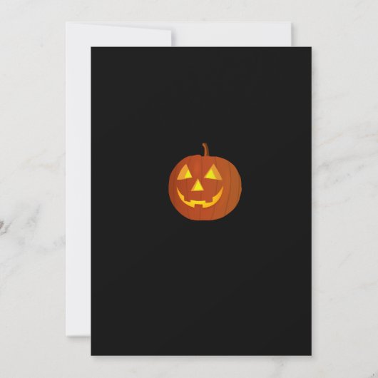 Invitation Fun Spooktacular Halloween Trick ou traitement Ann (Dos)