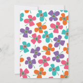 Invitation Fun Summer Daisies Pop Chic Girl's Birthday Photo (Dos)