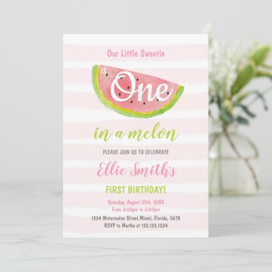 Invitation Fun Summer Party (Debout devant)