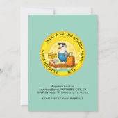 Invitation fun sunny destination seagull beach birthday (Dos)