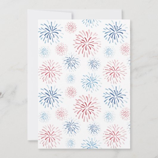 Invitation Fun To Be One Independence Day 1er Anniversaire (Dos)