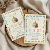Invitation Fun To Be One Photo Yellow Gingham 1st Birthday