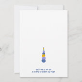 Invitation Fun Unicorn Ride Princesse Fille fête d'anniversai (Dos)