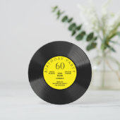 Invitation Fun Vinyl LP fête d'anniversaire (Debout devant)