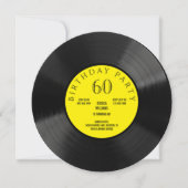 Invitation Fun Vinyl LP fête d'anniversaire (Devant)