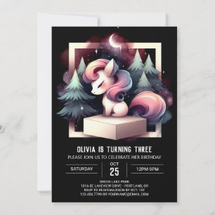Invitation Fun Whimsical Horse Anniversaire
