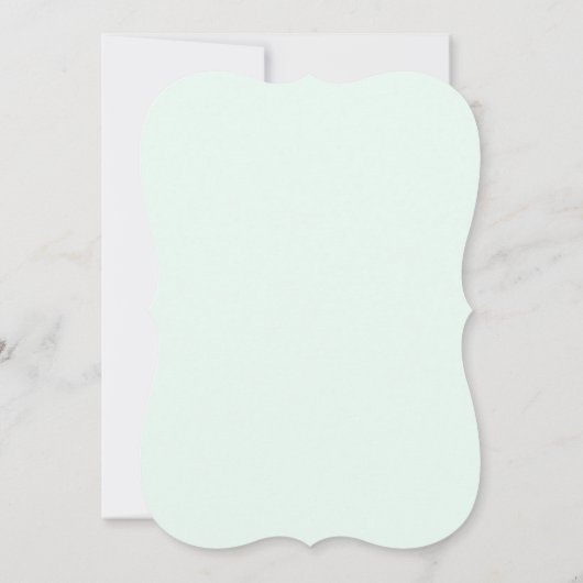 Invitation Fun Whimsical Mint Coeur Script Premier anniversai (Dos)