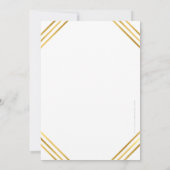 Invitation FUNDRAISING GALA événement fantaisie cadre or gris (Dos)