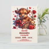 Invitation Fundy Farm Holy Cow Highland 1er anniversaire (Debout devant)