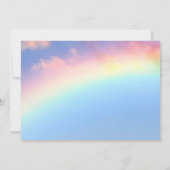 Invitation Funérailles arc-en-ciel | Célébration de la vie ph (Dos)