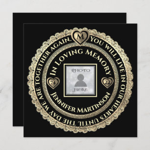 Invitation Funérailles / Célébration de la vie Avis Invitatio