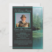 Invitation Funérailles "Célébration de la Vie" pour l'Homme e (Devant)