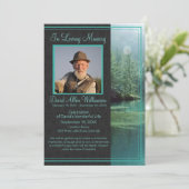 Invitation Funérailles "Célébration de la Vie" pour l'Homme e (Debout devant)