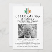 Invitation Funérailles celtiques | Célébration de la photo de (Devant)