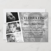 Invitation Funérailles de collection de photos modernes (Devant)