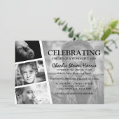 Invitation Funérailles de collection de photos modernes (Debout devant)