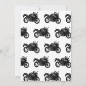 Invitation Funérailles de moto | Célébration de la sympathie  (Dos)