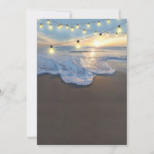 Invitation Funérailles d'Ocean Beach | Célébration de la vie (Dos)