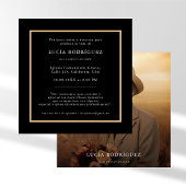 Invitation Funérailles en espagnol | Espanol Mémorial Photo N