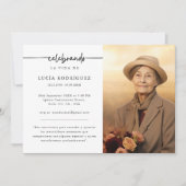 Invitation Funérailles en espagnol | Photo commémorative des (Devant)