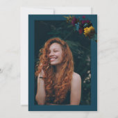 Invitation Funérailles florales sombres (Dos)