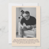 Invitation Funérailles Militaire Vétéran Thème patriotique (Dos)