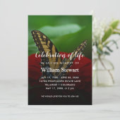 Invitation Funérailles modernes | Célébration de la vie des p (Debout devant)